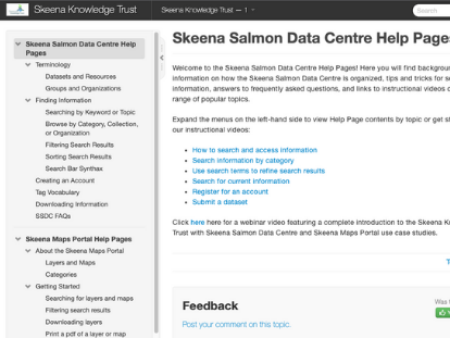 Skeena Salmon Data Centre Help Pages